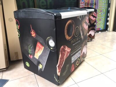 ปริ้นสติกเกอร์ติดตู้แช่แข็ง