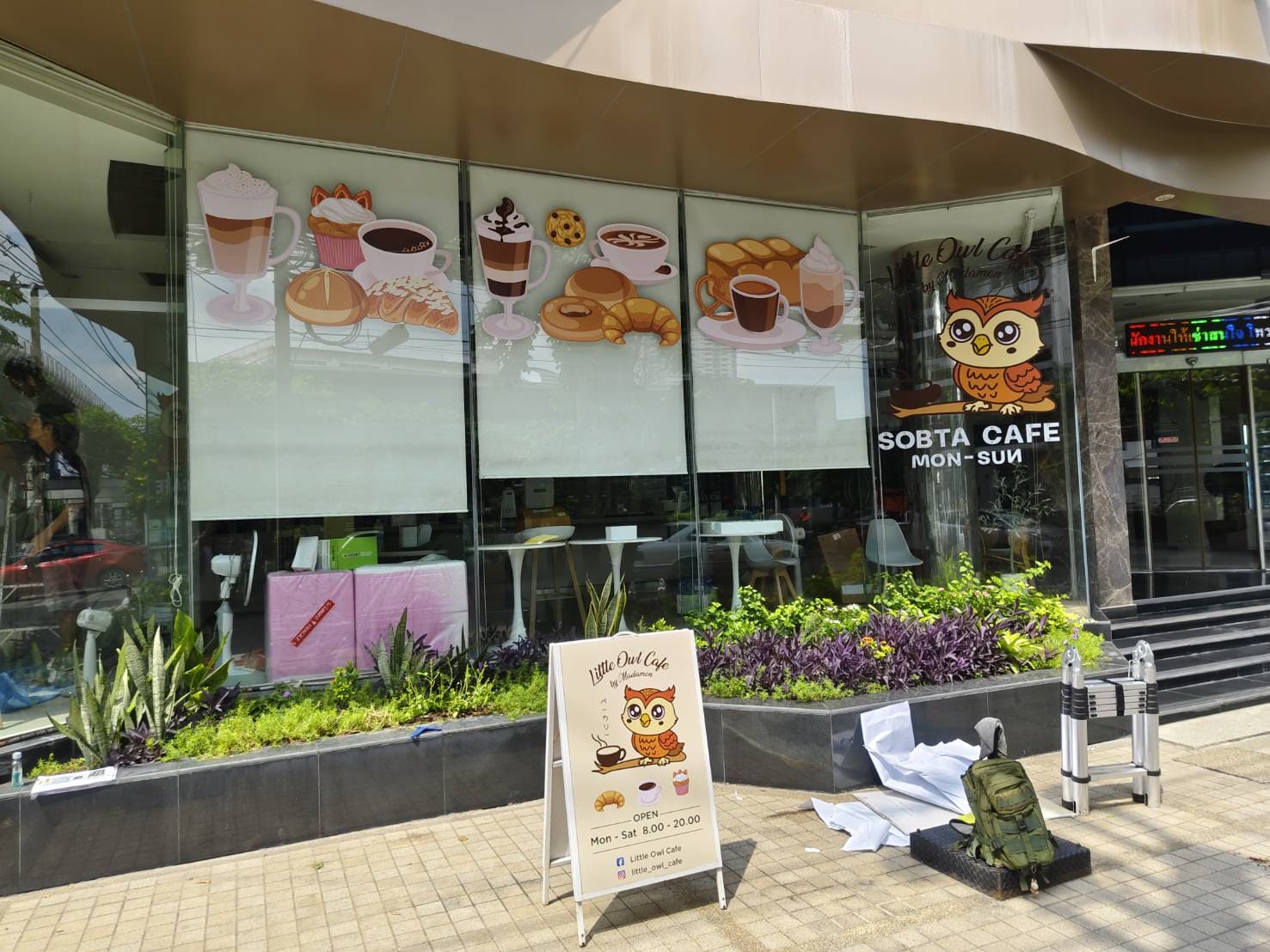ป้ายโปรโมทร้านเบเกอรี่ คาเฟ่ (2)